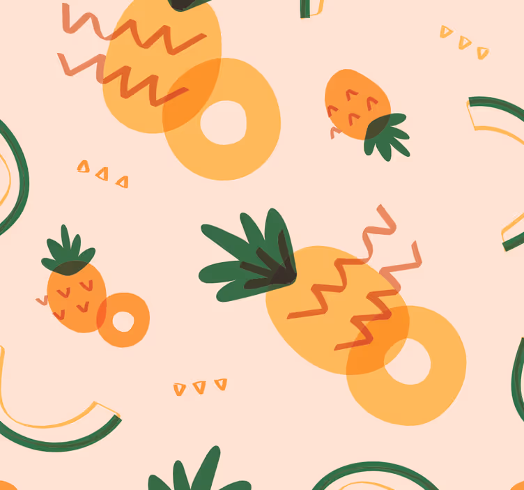 Fruitig verrukkingspatroon keuken behang - TenStickers