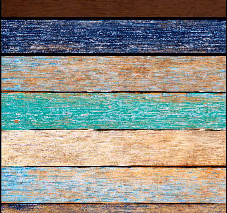 Rustiek plankontwerp hout behang - TenStickers