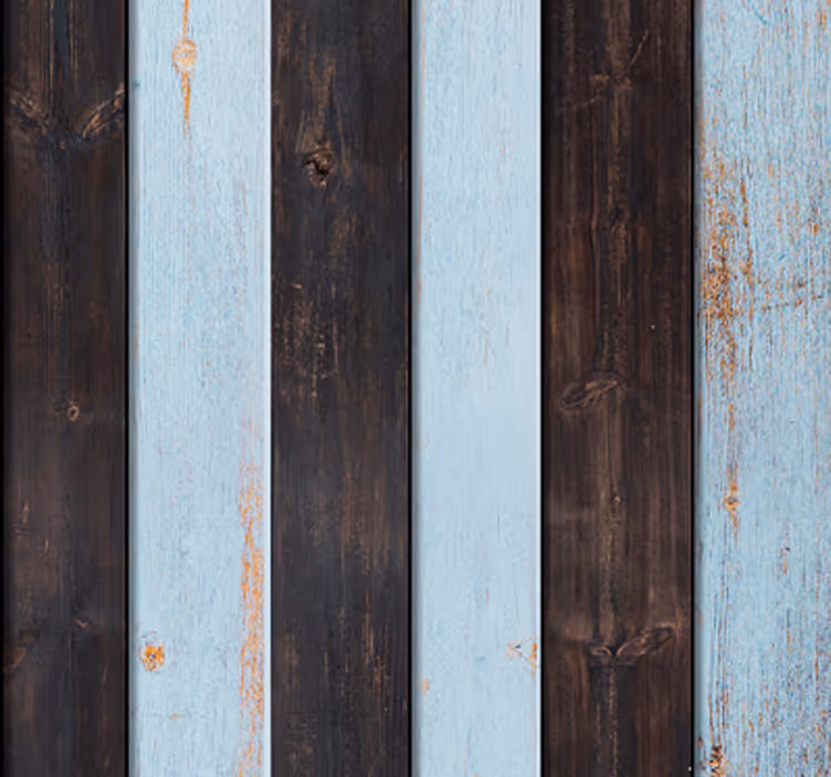 Rustiek plankpatroon hout behang - TenStickers