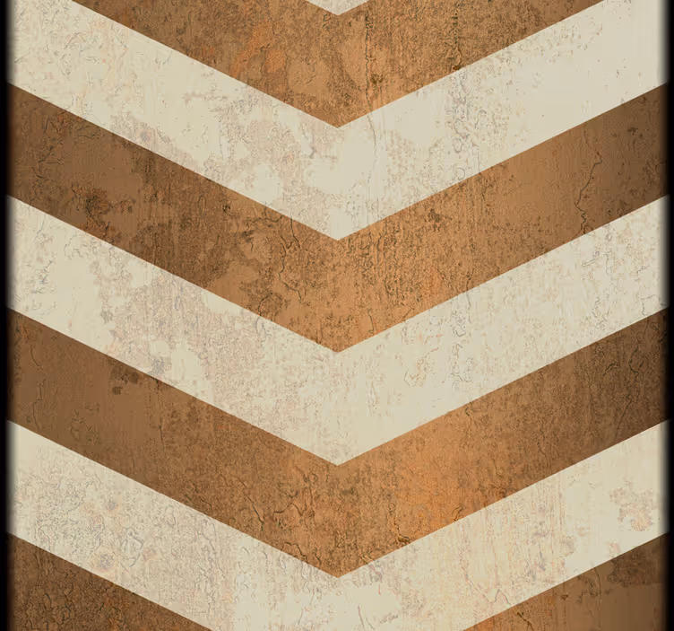 Chevron strepen behang horizontaal - TenStickers