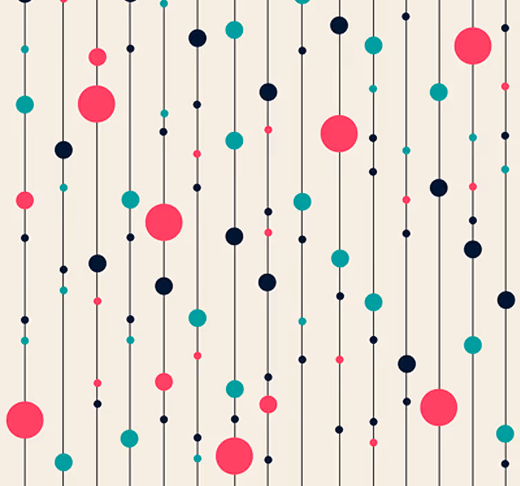 Leuke polka dot wallpaper voor jou! - TenStickers