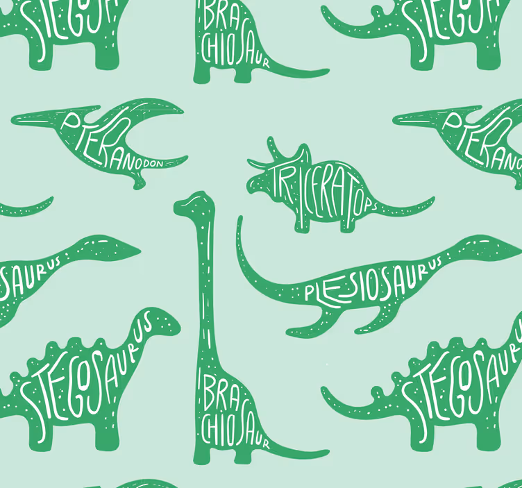 Dinosaurussen speelkamer dino behang - TenStickers