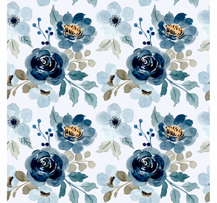 Bloemenboeketmotief behang bloemen - TenStickers