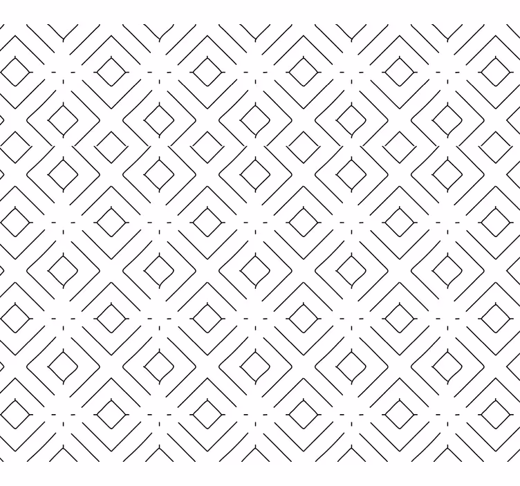 Diamant mozaïekpatroon geometrisch behang - TenStickers