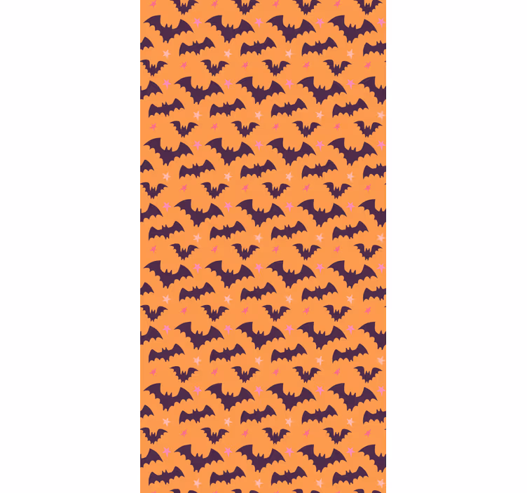 Vleermuis patroon halloween behang - TenStickers