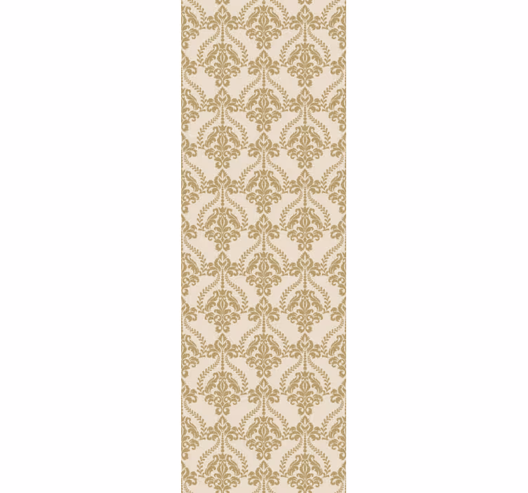 Bloemen beige details vintage behang - TenStickers