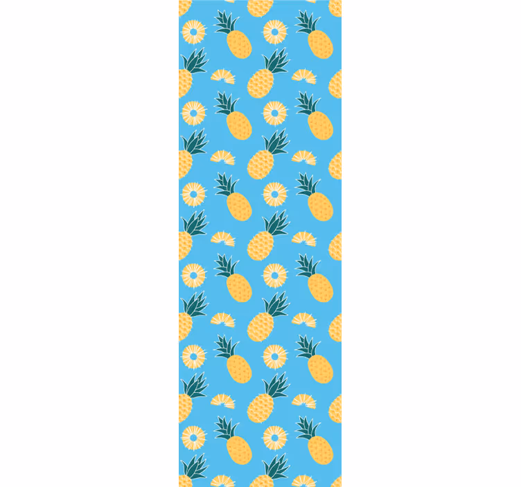 Tropische ananas print dieren behang - TenStickers