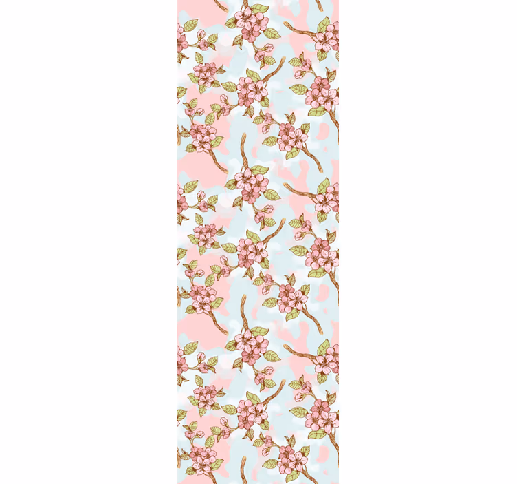 Bloeiende takken behang bloemen - TenStickers