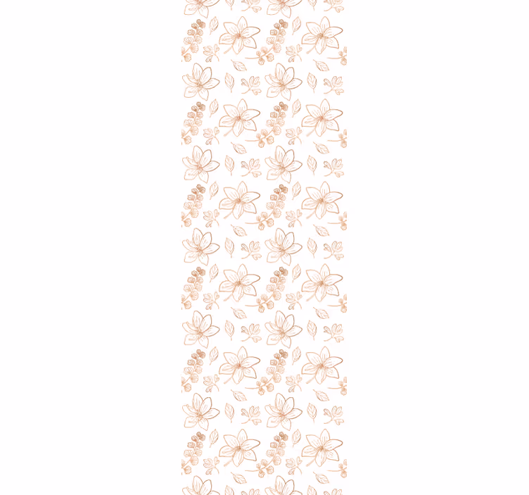 Bloemenaccent behang bloemen - TenStickers