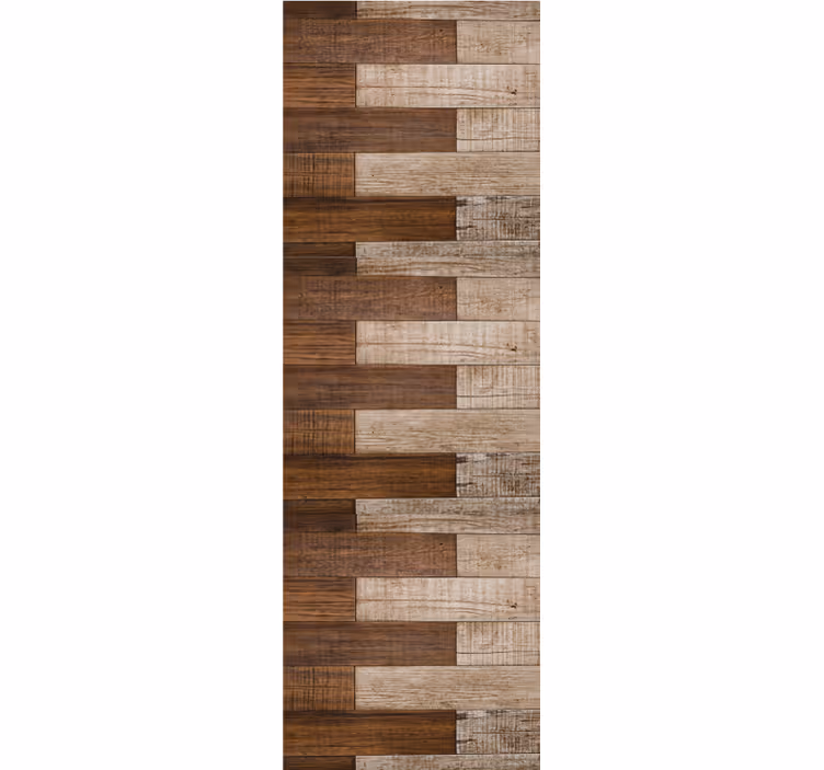 Visgraat parket hout behang - TenStickers