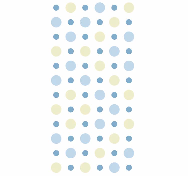 Polka dot sereniteit stippen behang - TenStickers