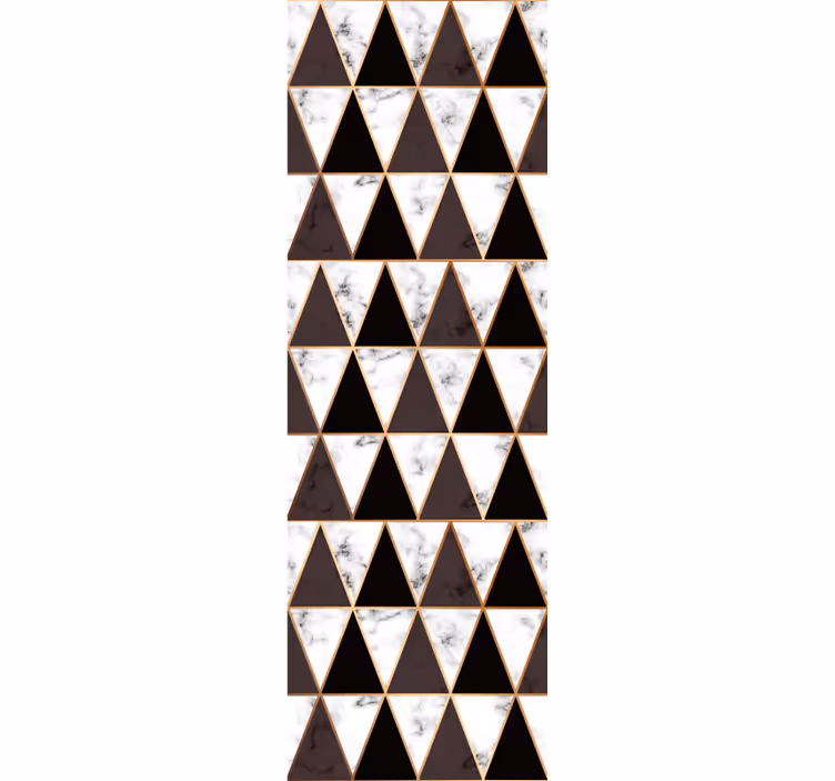 Geometrische marmeren driehoeken geometrisch behang - TenStickers