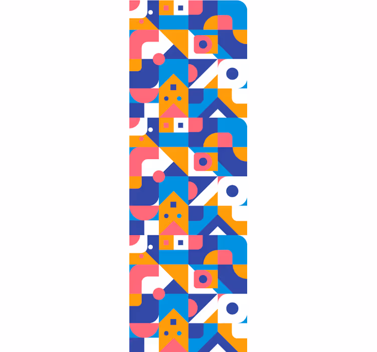 Geometrische abstractie geometrisch behang - TenStickers