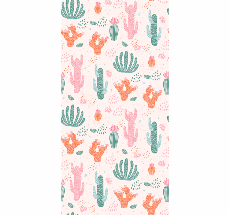 Behang kinderkamer cactuspatronen - TenStickers