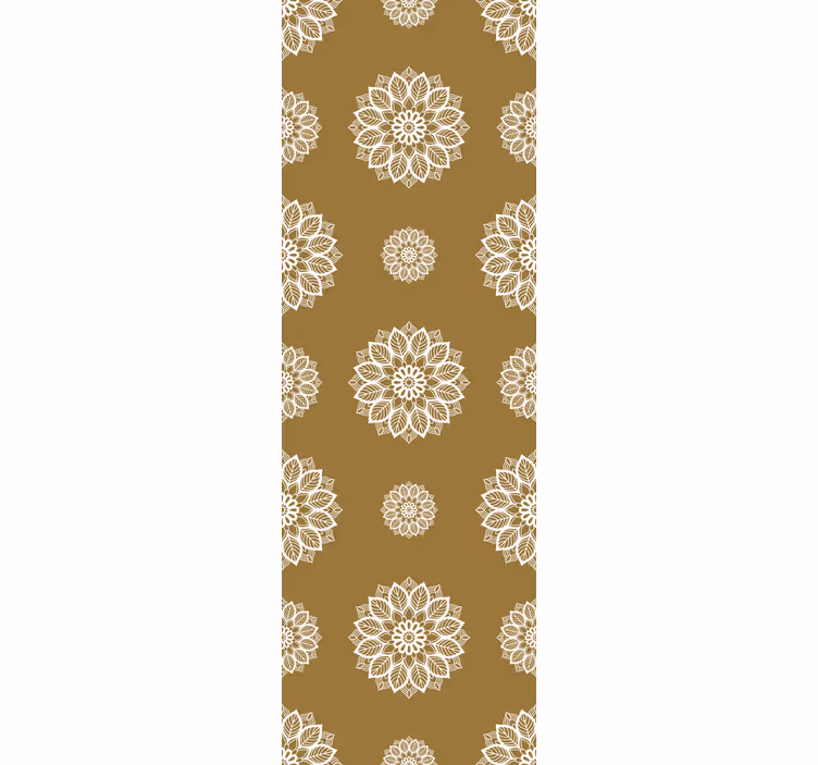 Ingewikkelde mandala sierlijk behang - TenStickers