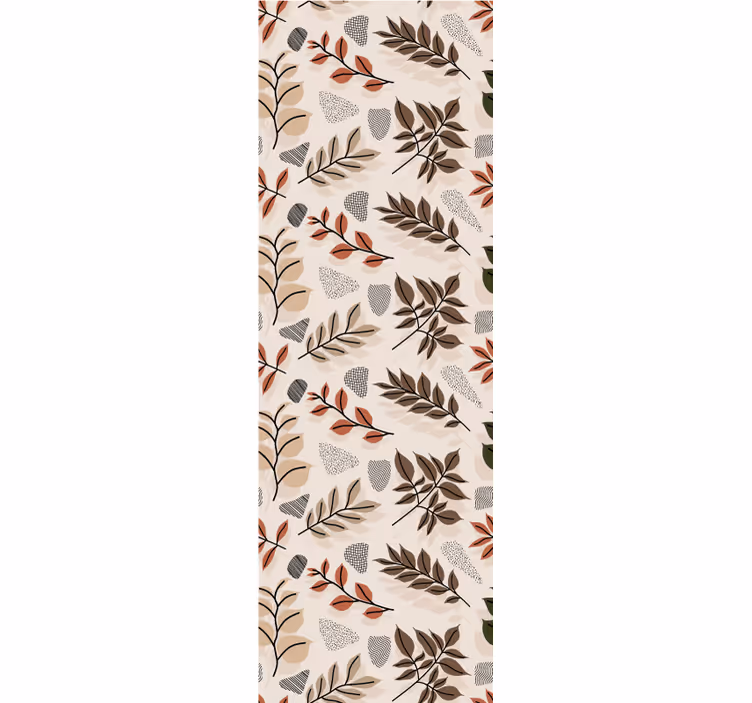 Botanisch bladmotief behang bladeren - TenStickers