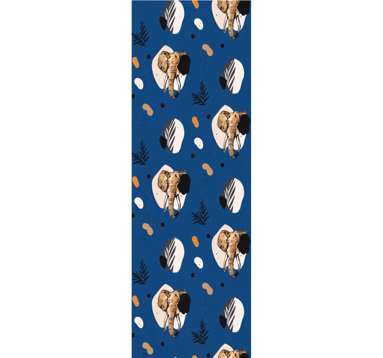 Safari-motief olifanten behang - TenStickers