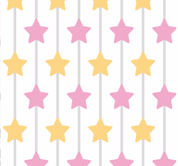 Sterretjes behang voor kinderen - TenStickers