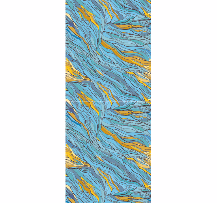 Abstracte organische stroom abstract behang - TenStickers