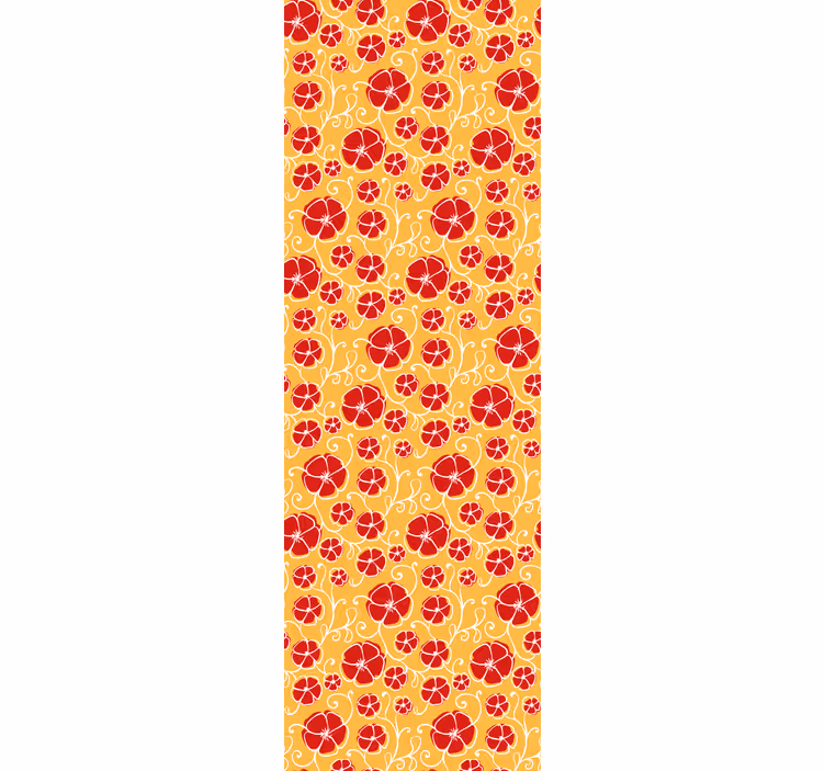 Elegante citrusstructuur sierlijk behang - TenStickers