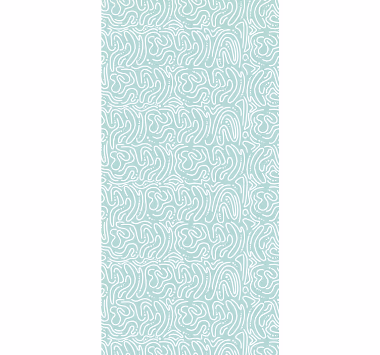 Groen doolhof abstract behang - TenStickers