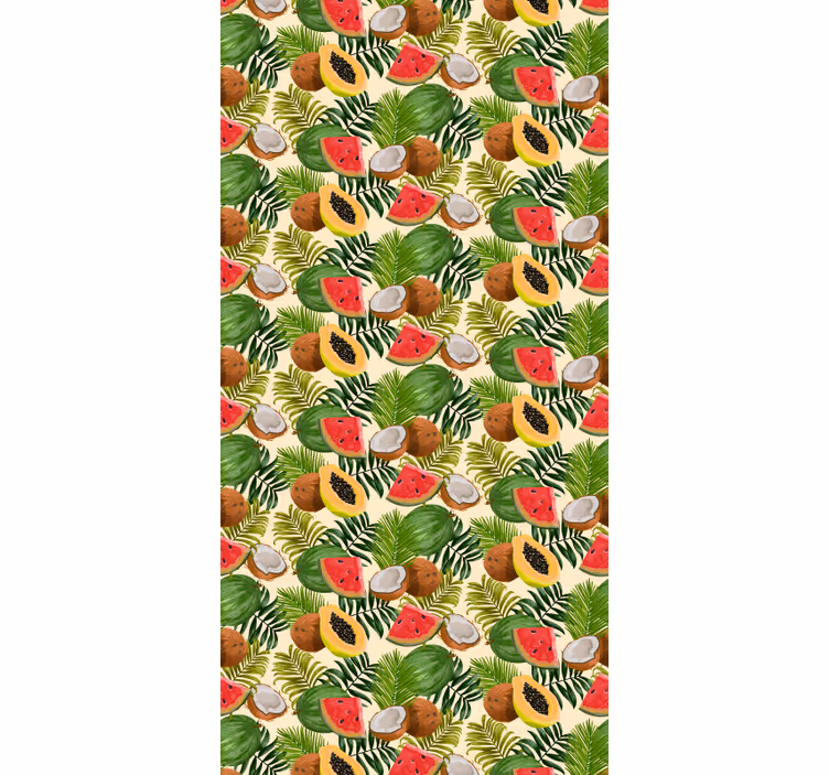Tropisch fruitfeest natuur behang - TenStickers