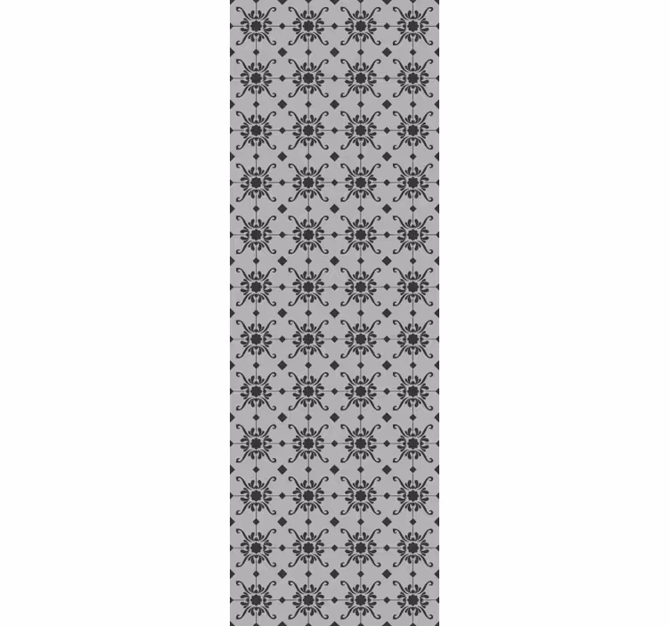 Sierlijk behang met bloemig ornamentpatroon - TenStickers