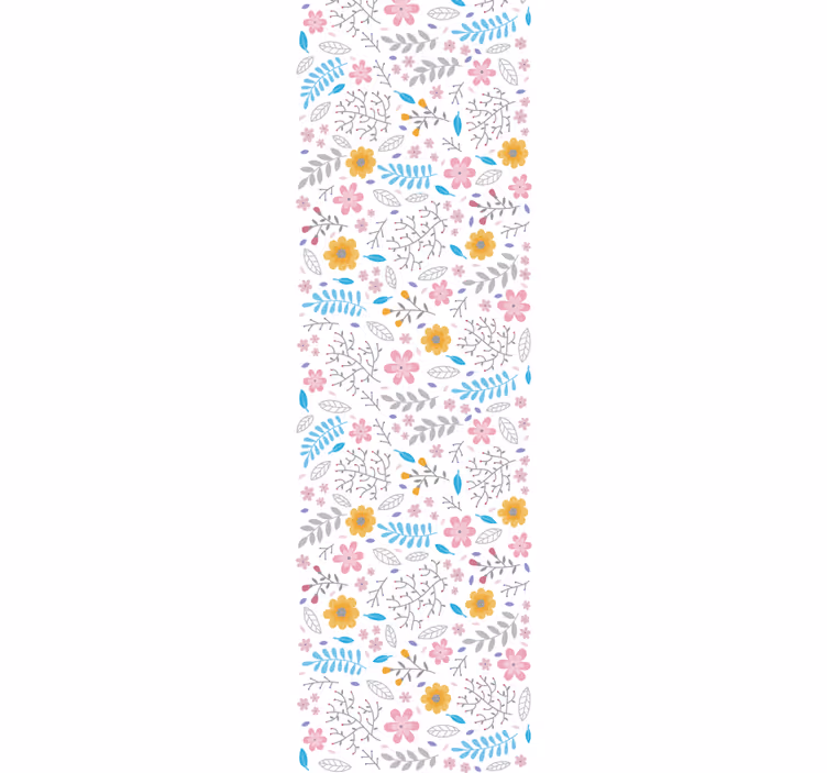 Bloemige botanische uitbarsting behang bloemen - TenStickers