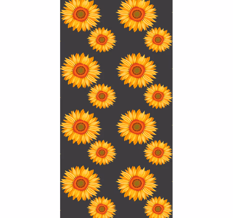 Zonnebloem elegantie behang bloemen - TenStickers