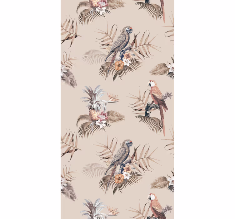 Behang papegaai tropische papegaaien elegantie - TenStickers