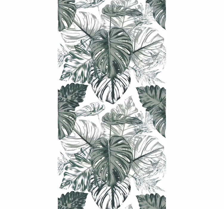 Monstera-gebladerte behang bladeren - TenStickers