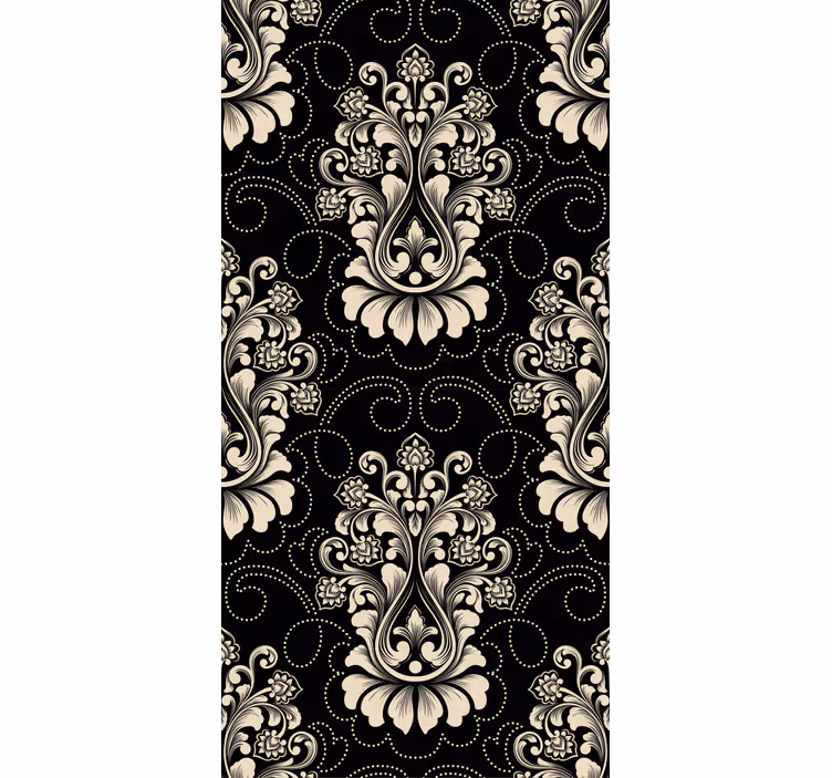 Barok ontwerp patroon behang  - TenStickers