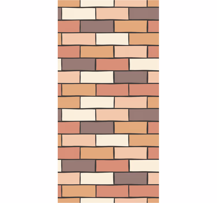 Ontwerp met baksteenmotief bakstenen behang - TenStickers
