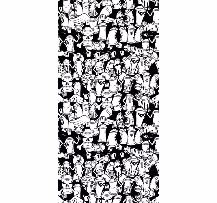 Monochrome botanische producten natuur behang - TenStickers