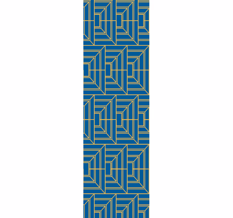 Hoekig doolhof geometrisch behang - TenStickers