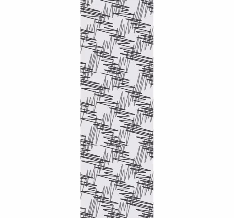 Abstract lineair motief woonkamer behang - TenStickers
