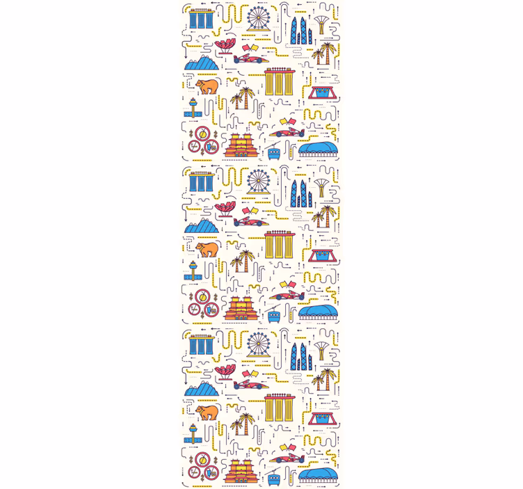 Stadsplezier behang landen en steden - TenStickers