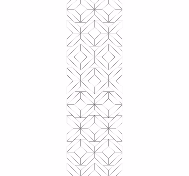 Kubiek patroon geometrisch behang - TenStickers