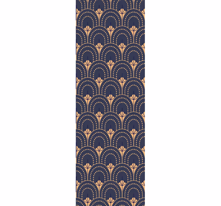 Sierlijk art deco patroon kantoor behang - TenStickers