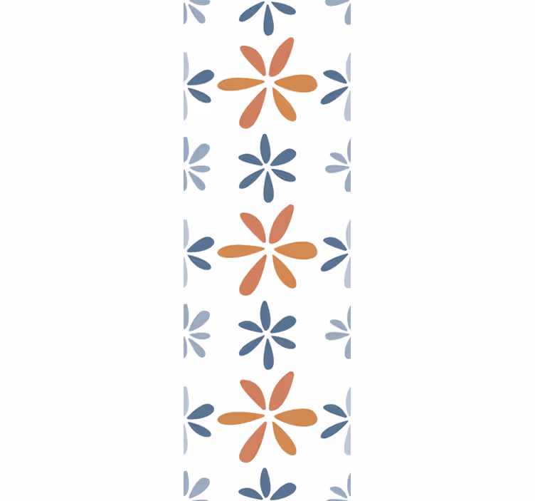 Bloemen patronen behang eetkamer - TenStickers
