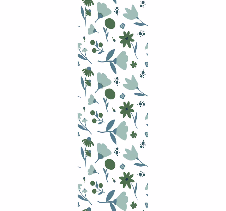 Botanische bloei behang bloemen - TenStickers