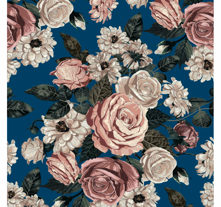 Behang bloemen elegant floraal - TenStickers