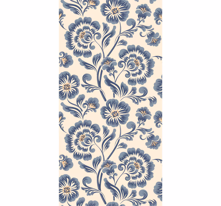 Sierlijke bloemige elegantie behang bloemsierkunst - TenStickers
