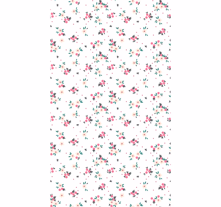 Bloemenboeket weergave behang bloemen - TenStickers