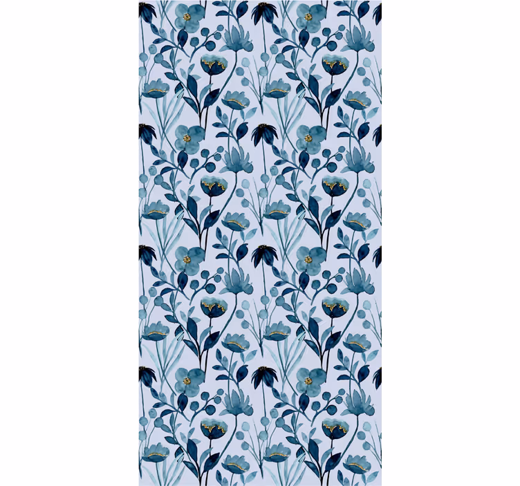 Bloemige botanische elegantie behang bloemen - TenStickers