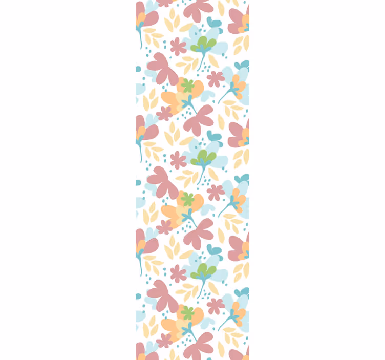 Bloemmotief decor behang bloemen - TenStickers