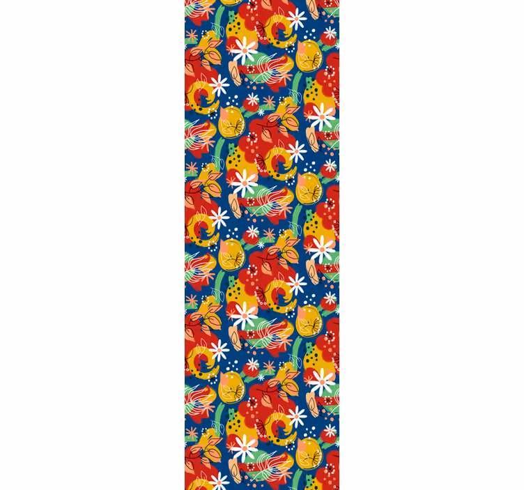 Fruitige plons abstract behang - TenStickers