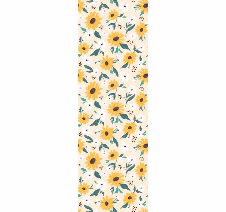 Zonnebloem motief behang bloemen - TenStickers