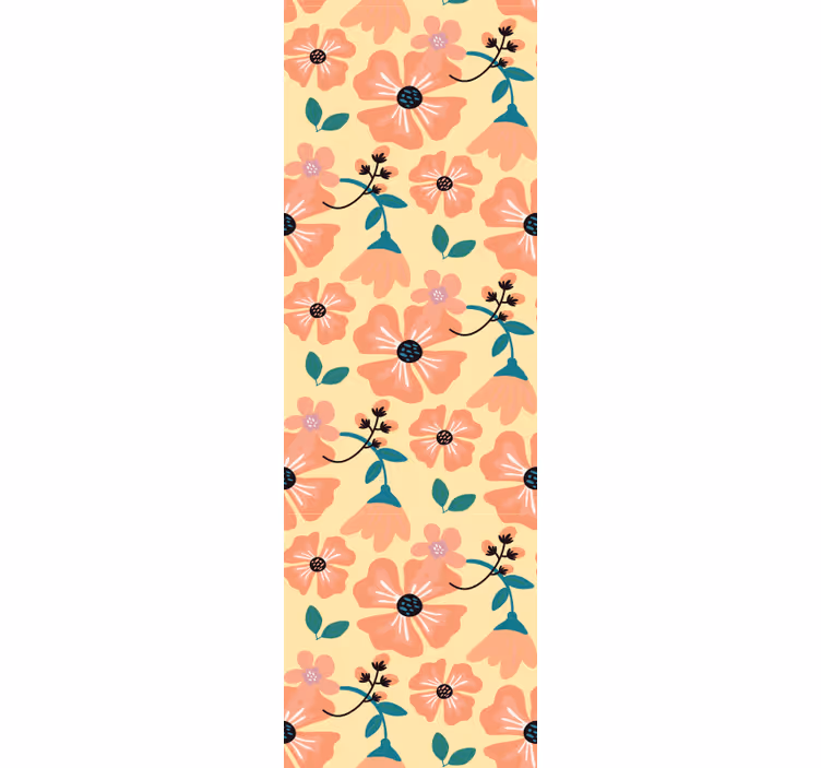Bloemenbloeipatroon behang bloemen - TenStickers