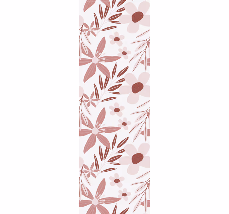 Bloemenpatroonmotief behang bloemen - TenStickers